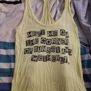 Yellow tank top